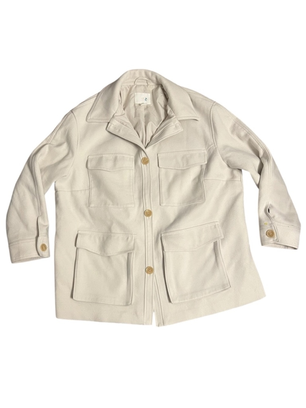 Women's H&M Beige Utility Jacket XL oversized - Picture 3 of 14
